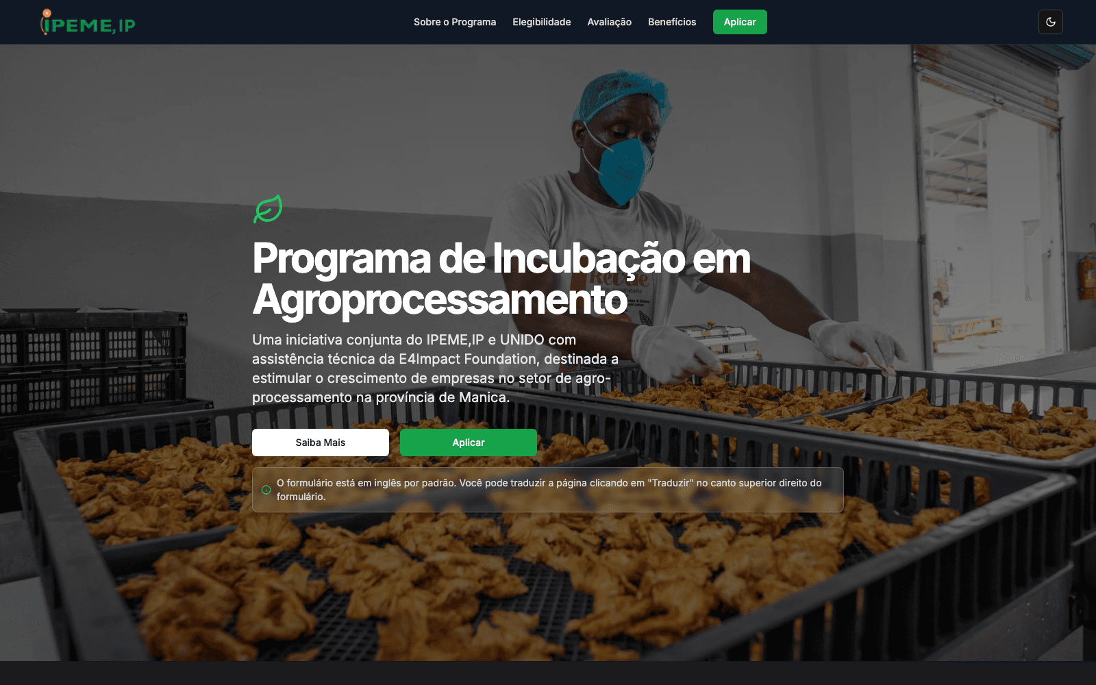 IPEME Agroprocessing Incubator